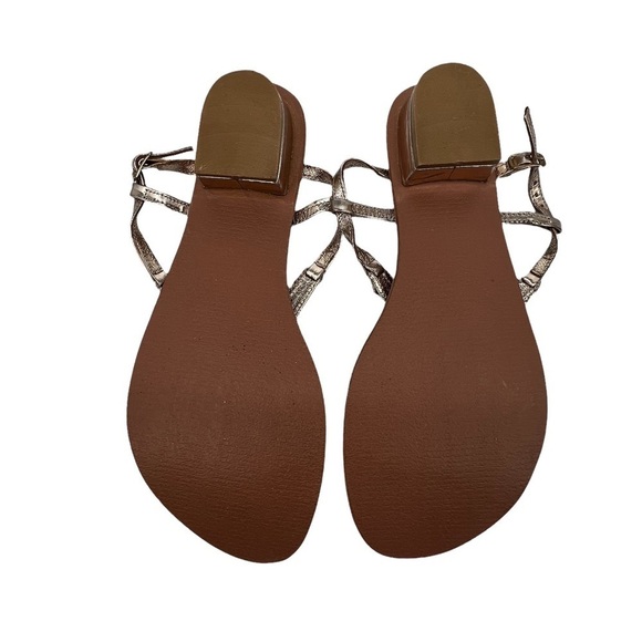 Coconuts by Matisse Gold Delight Gemstone Ankle Strap Sandals Size 10 Women's - Picture 7 of 7